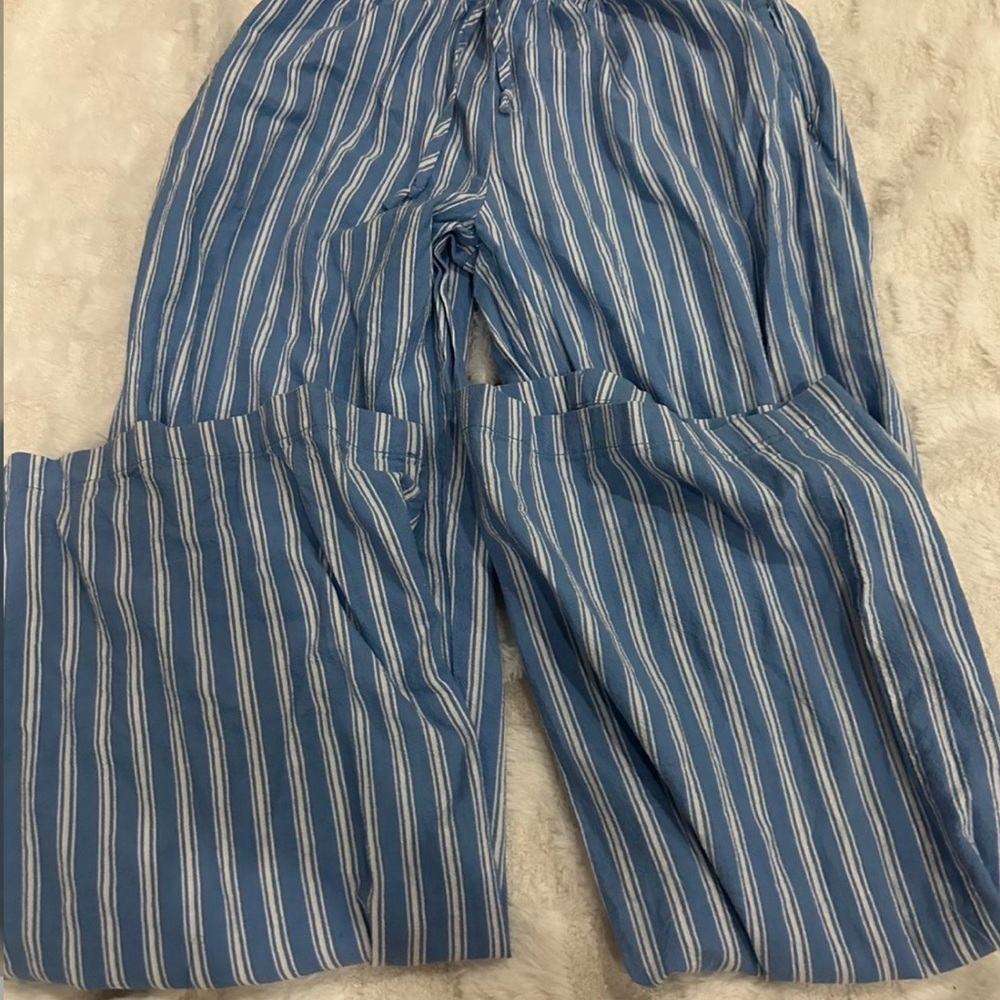 Blue Striped Men's Pants